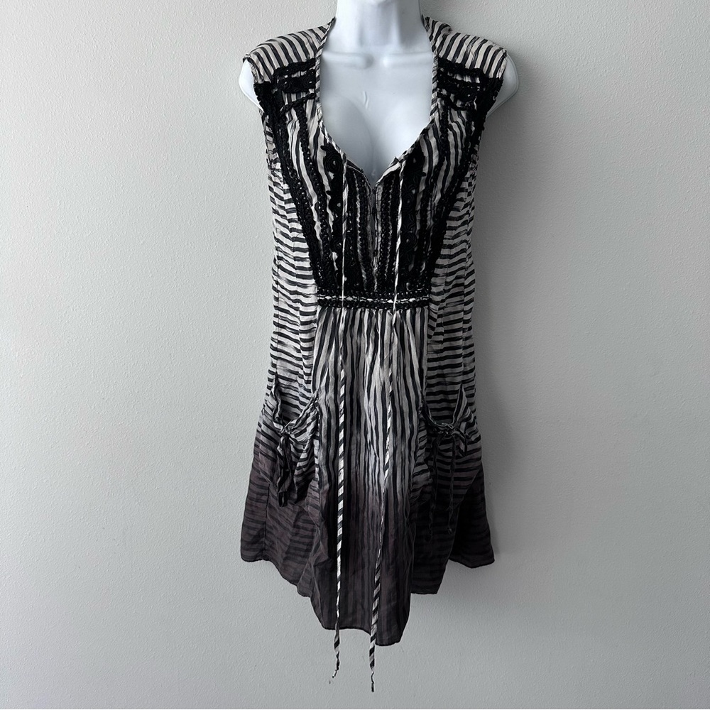 Nanette Lepore Striped Silk Dress 4